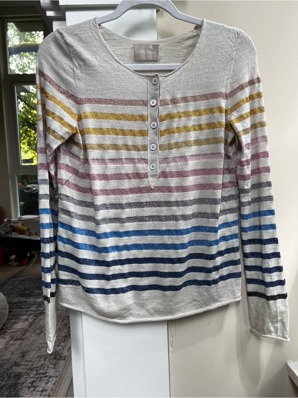 Zadig & Voltaire Lurex Hila sweater - Picture 3 of 9